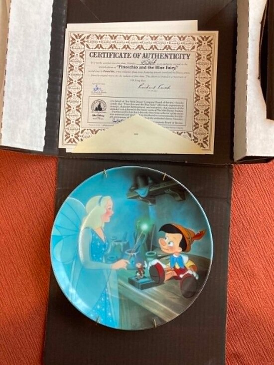 Other - Brand New Edwin M Knowles "Pinocchio and the Blue Fairy" Collector's Plate w/COA